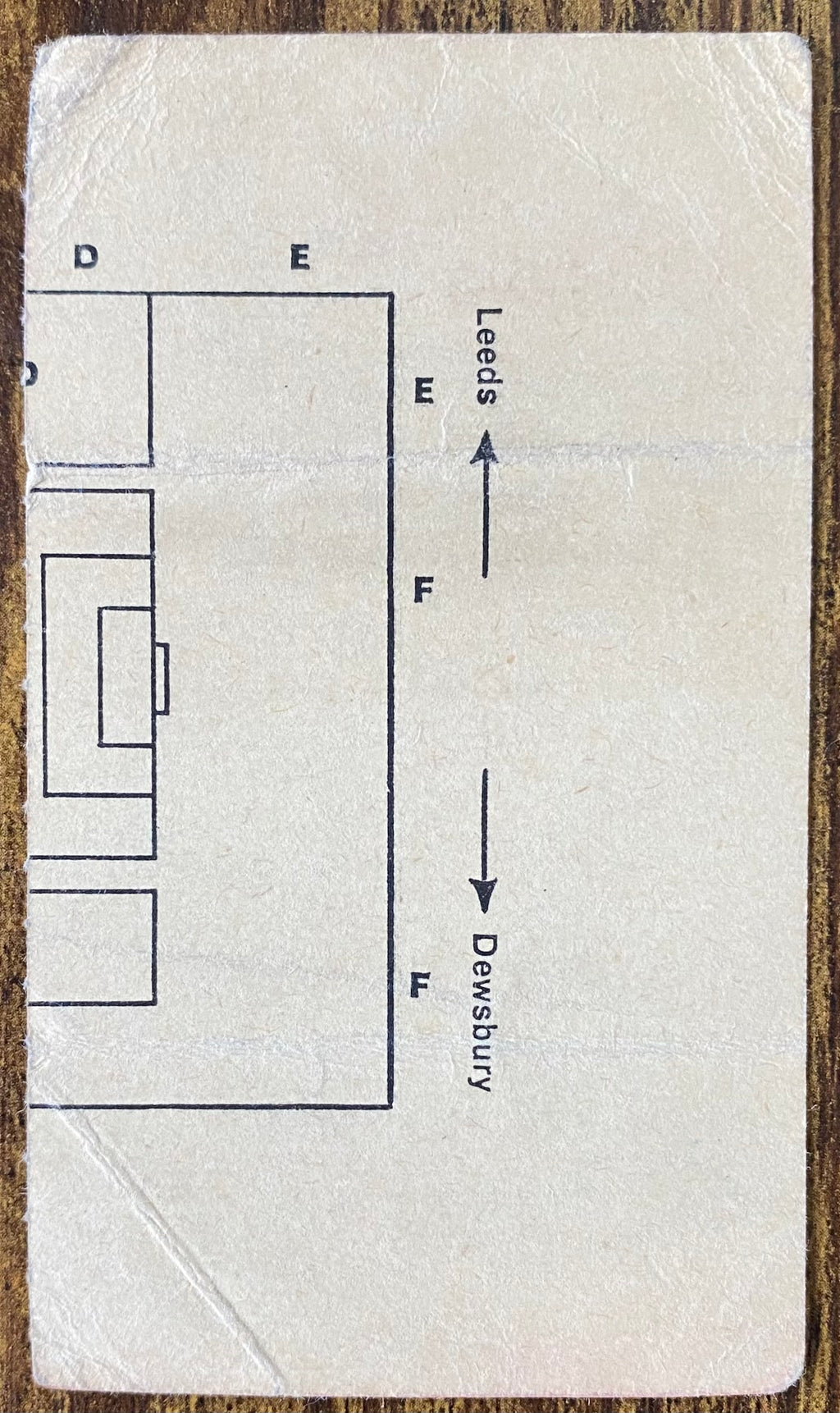 1967/68 ORIGINAL FA CUP 4TH ROUND TICKET LEEDS UNITED V NOTTINGHAM FOREST
