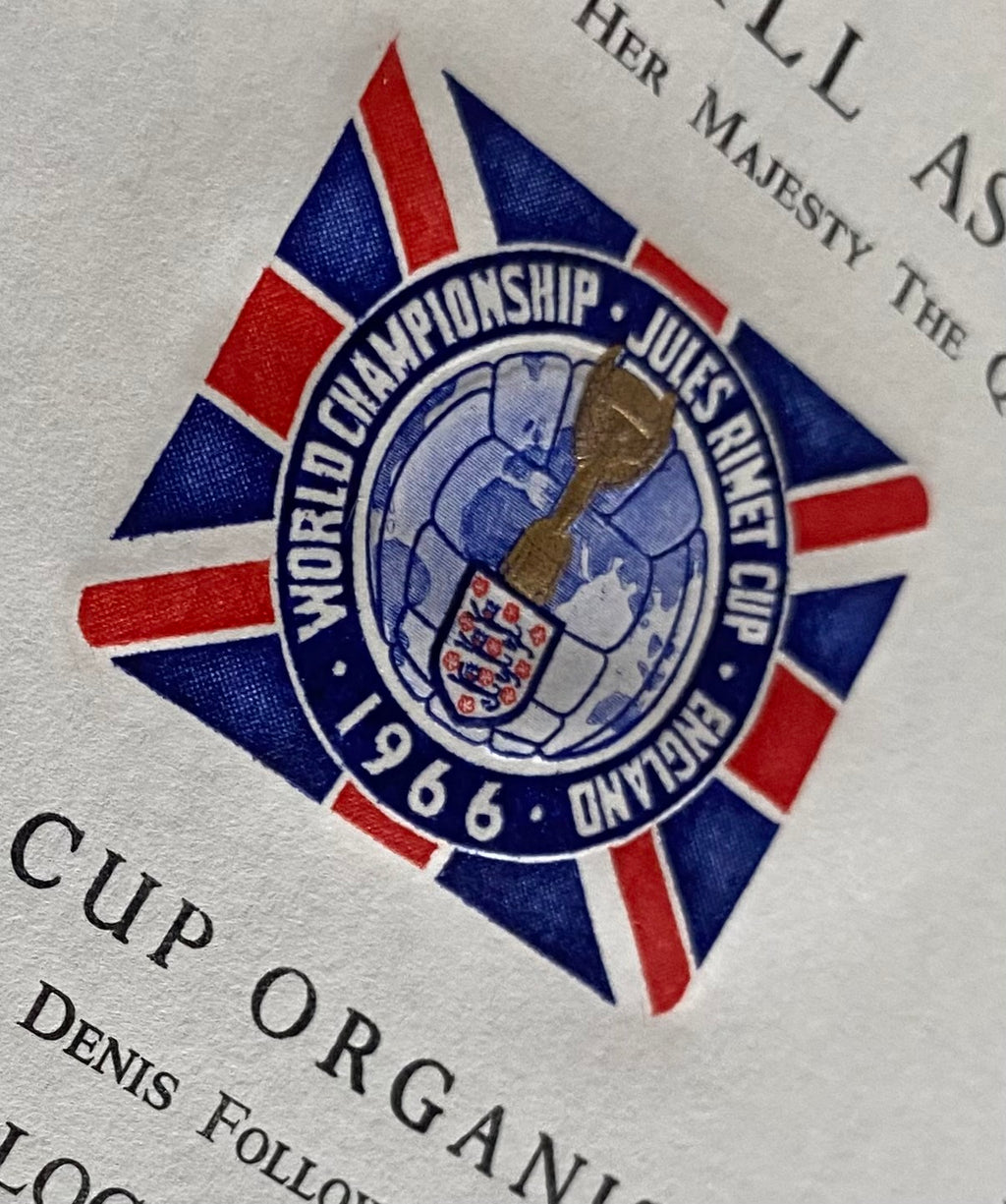 1966 WORLD CUP ORGANISATION ORIGINAL OFFICIAL UNUSED LETTER AYRESOME PARK
