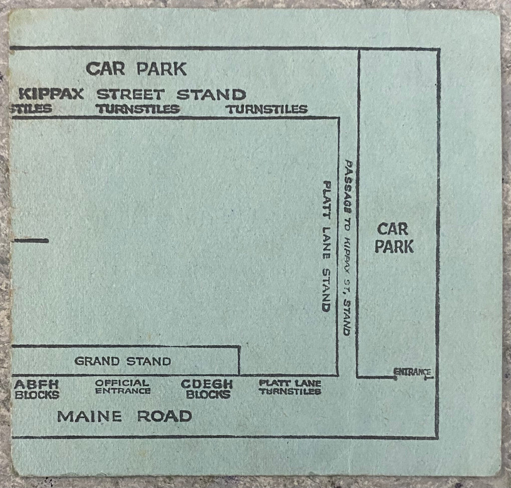 1967/68 ORIGINAL DIVISION 1 TICKET MANCHESTER CITY V LIVERPOOL