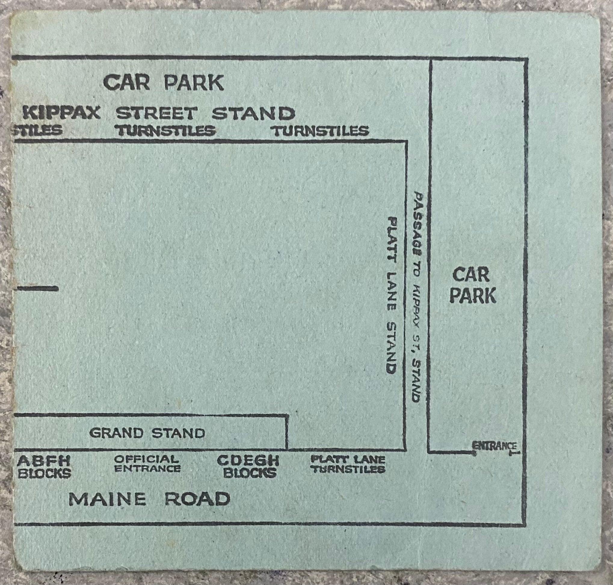 1967/68 ORIGINAL DIVISION 1 TICKET MANCHESTER CITY V LIVERPOOL