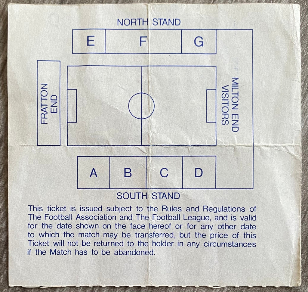 1990/91 ORIGINAL FA CUP 5TH ROUND TICKET PORTSMOUTH V TOTTENHAM HOTSPUR