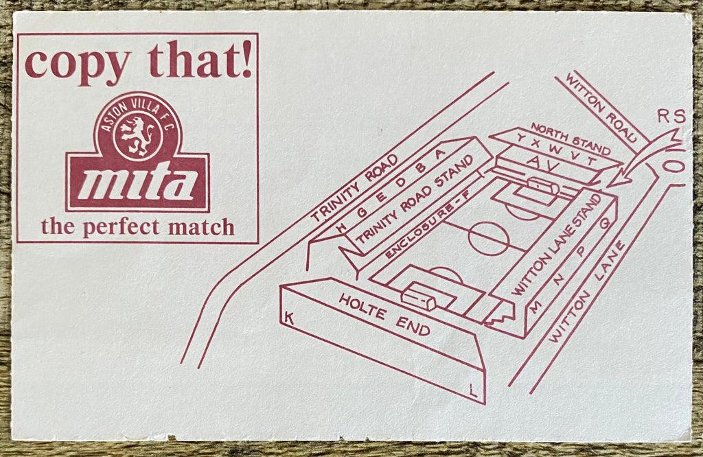 1991/92 ORIGINAL DIVISION 1 TICKET ASTON VILLA V TOTTENHAM HOTSPUR