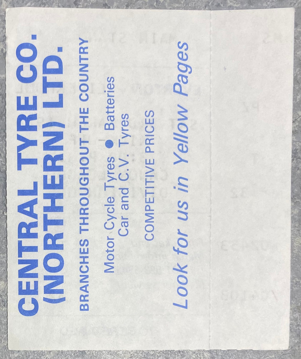 1983/84 ORIGINAL DIVISION ONE TICKET EVERTON V LIVERPOOL