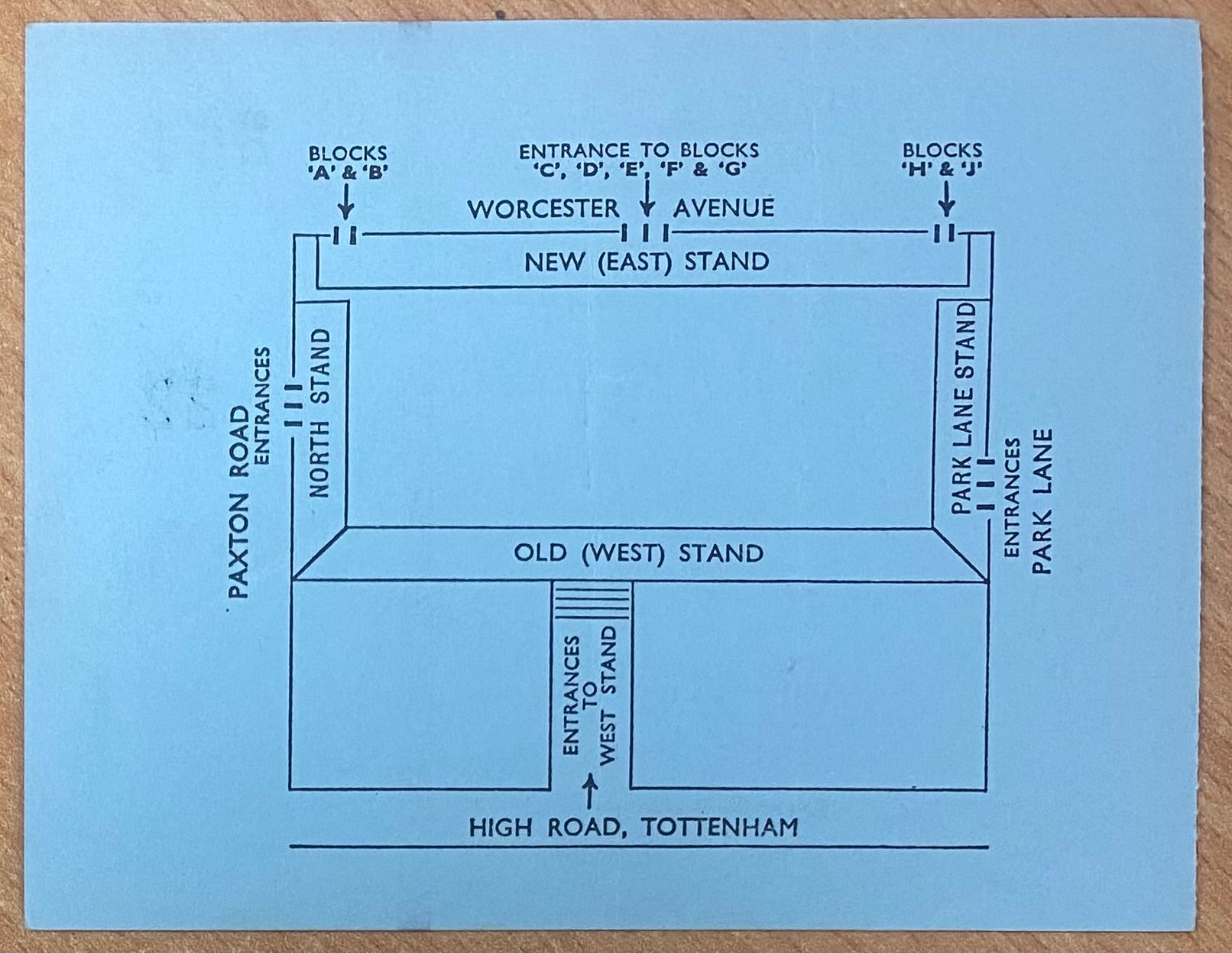 1975/76 ORIGINAL DIVISION ONE TICKET TOTTENHAM HOTSPUR V STOKE CITY