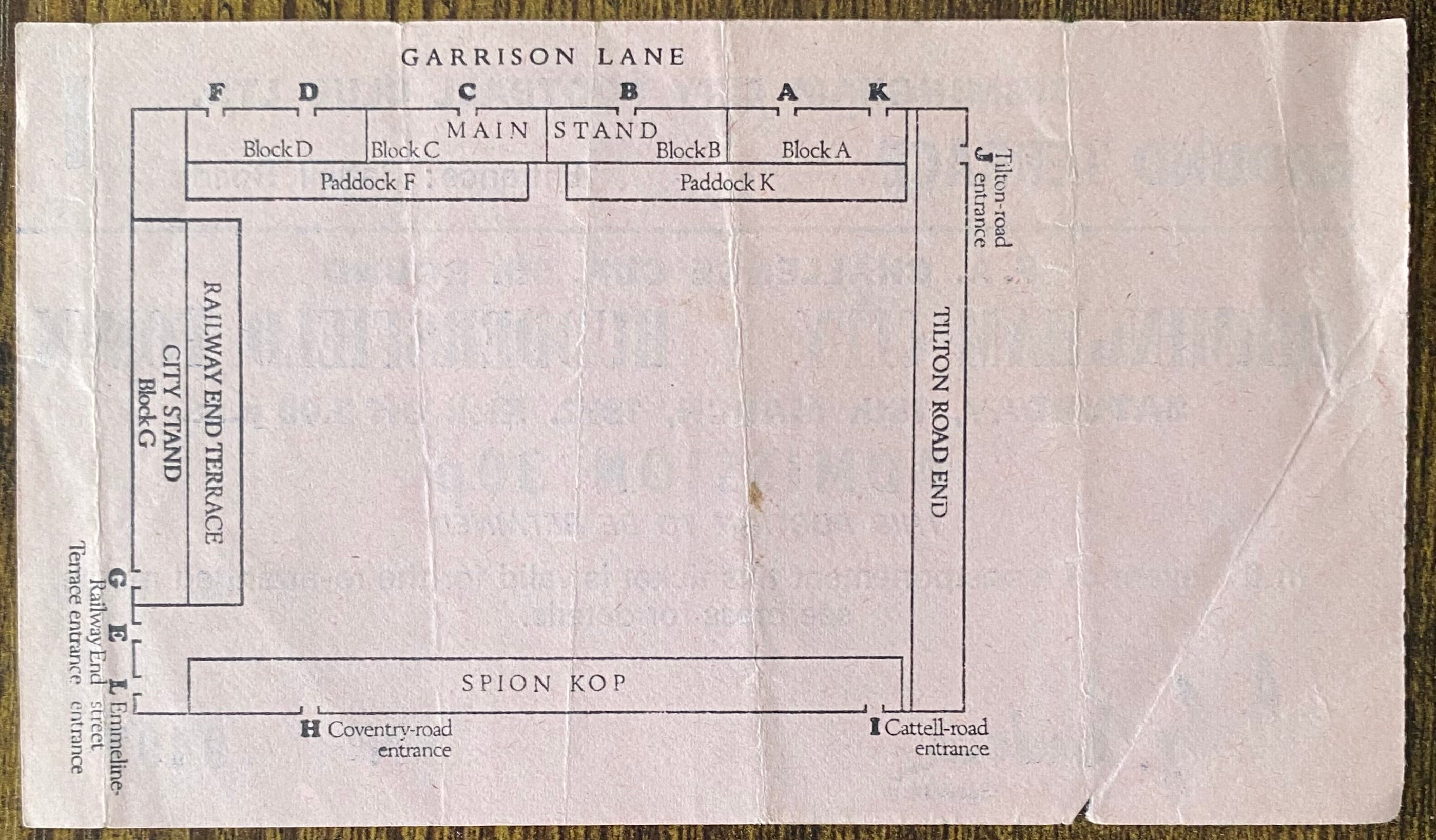 1971/72 ORIGINAL FA CUP 6TH ROUND TICKET BIRMINGHAM CITY V HUDDERSFIELD TOWN