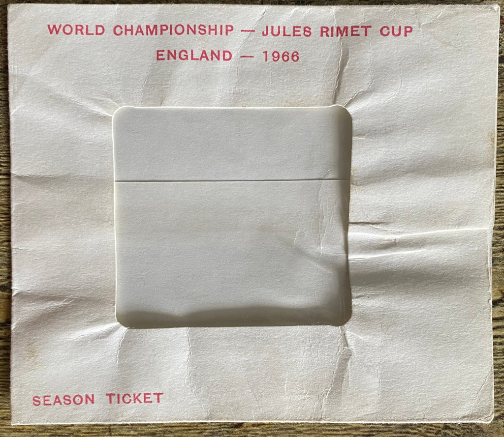 1966 WORLD CUP ORIGINAL OFFICIAL SEASON TICKET HOLDER WALLET