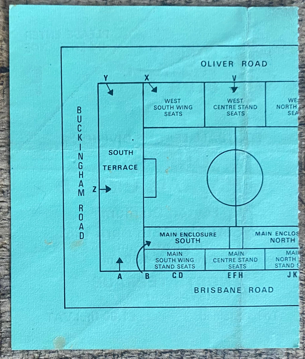 1980/81 ORIGINAL DIVISION 2 TICKET ORIENT V WEST HAM UNITED