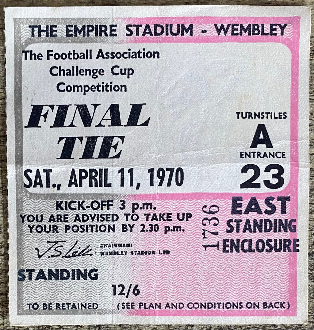 1970 ORIGINAL FA CUP FINAL TICKET CHELSEA V LEEDS UNITED