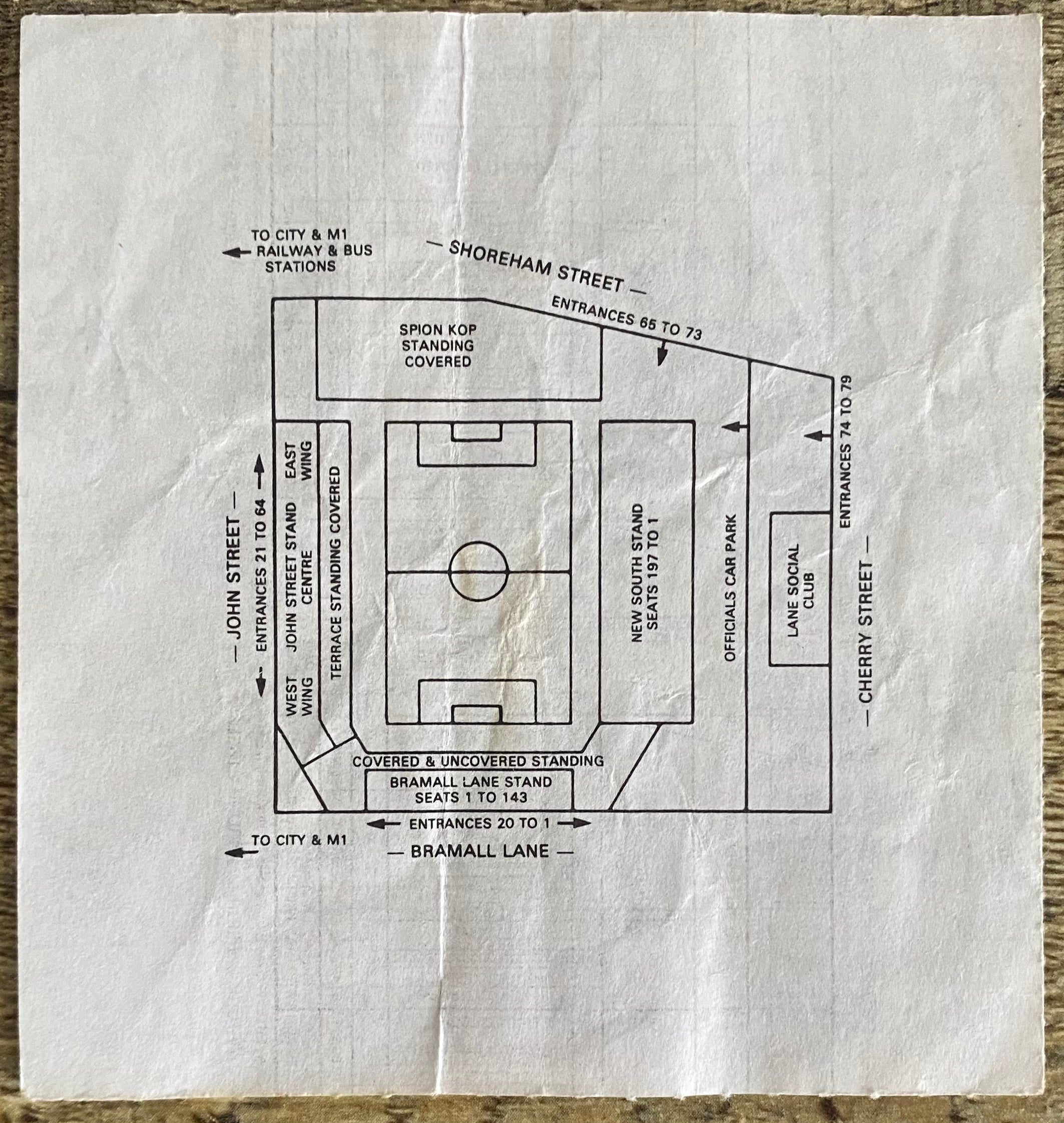 1990/91 ORIGINAL DIVISION ONE TICKET SHEFFIELD UNITED V LIVERPOOL