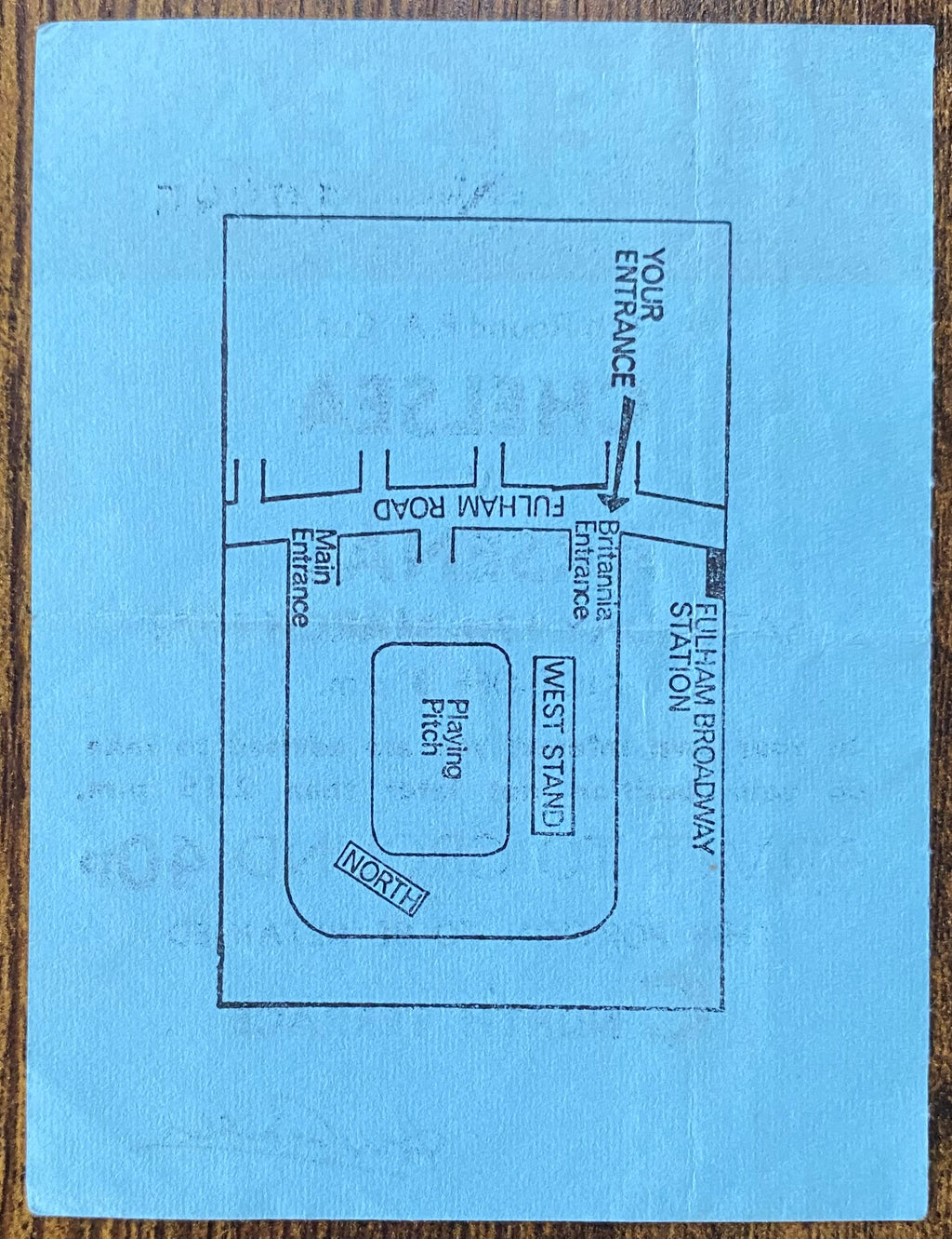 1972/73 ORIGINAL FA CUP 6TH ROUND TICKET CHELSEA V ARSENAL