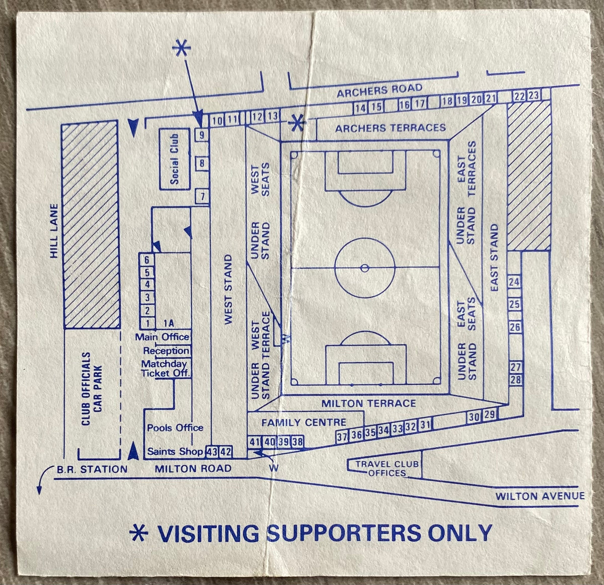 1989/90 ORIGINAL DIVISION ONE TICKET SOUTHAMPTON V CHARLTON ATHLETIC