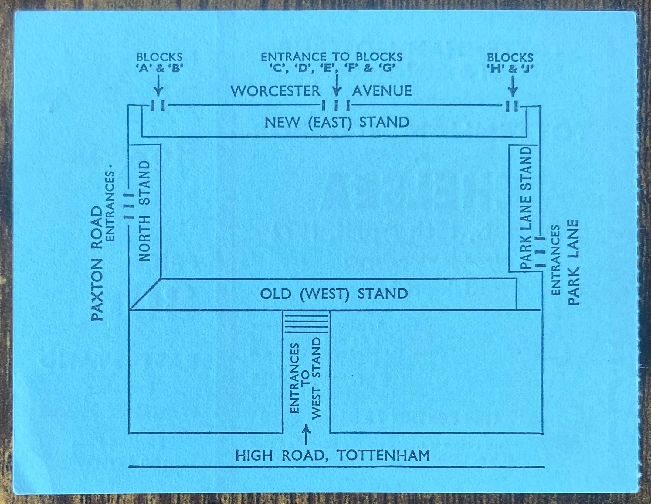 1971/72 ORIGINAL DIVISION ONE TICKET TOTTENHAM HOTSPUR V CHELSEA