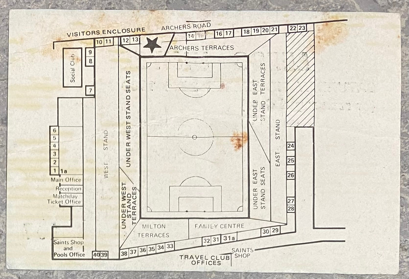 1980/81 ORIGINAL DIVISION ONE TICKET SOUTHAMPTON V LEEDS UNITED