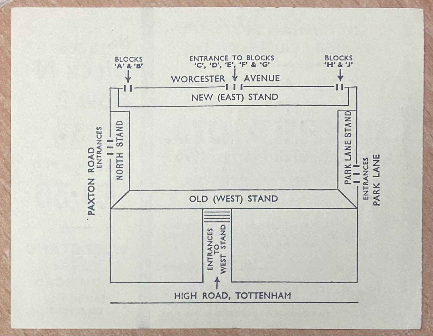 1975/76 ORIGINAL DIVISION ONE TICKET TOTTENHAM HOTSPUR V SHEFFIELD UNITED