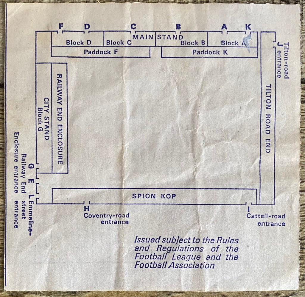 1980/81 ORIGINAL DIVISION 1 TICKET BIRMINGHAM CITY V ASTON VILLA