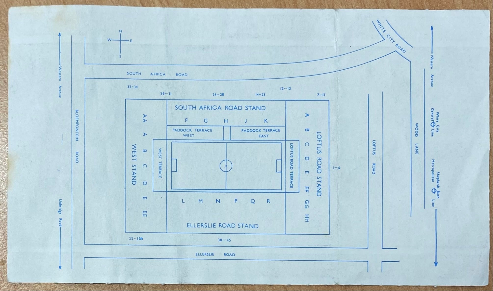 1988/89 ORIGINAL DIVISION ONE TICKET QUEENS PARK RANGERS V TOTTENHAM HOTSPUR