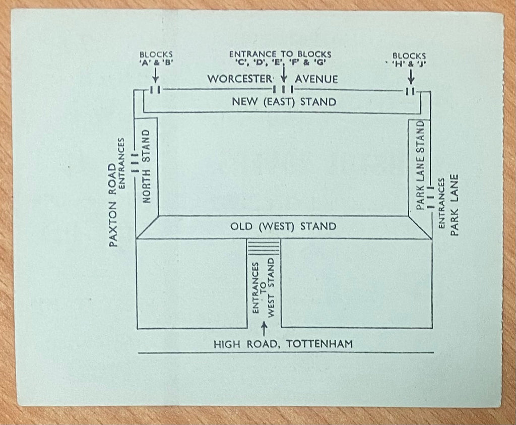 1977/78 ORIGINAL DIVISION TWO TICKET TOTTENHAM HOTSPUR V BRISTOL ROVERS
