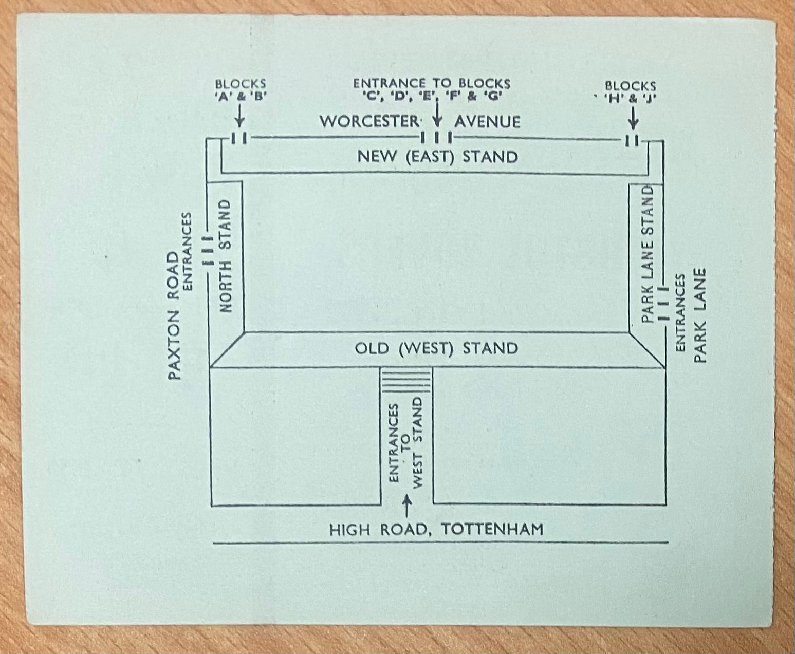 1977/78 ORIGINAL DIVISION TWO TICKET TOTTENHAM HOTSPUR V BRISTOL ROVERS
