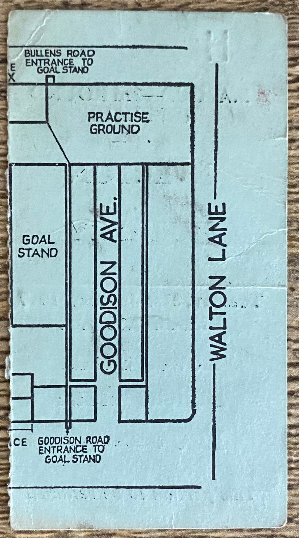 1966/67 ORIGINAL FA CUP 3RD ROUND REPLAY TICKET EVERTON V BURNLEY