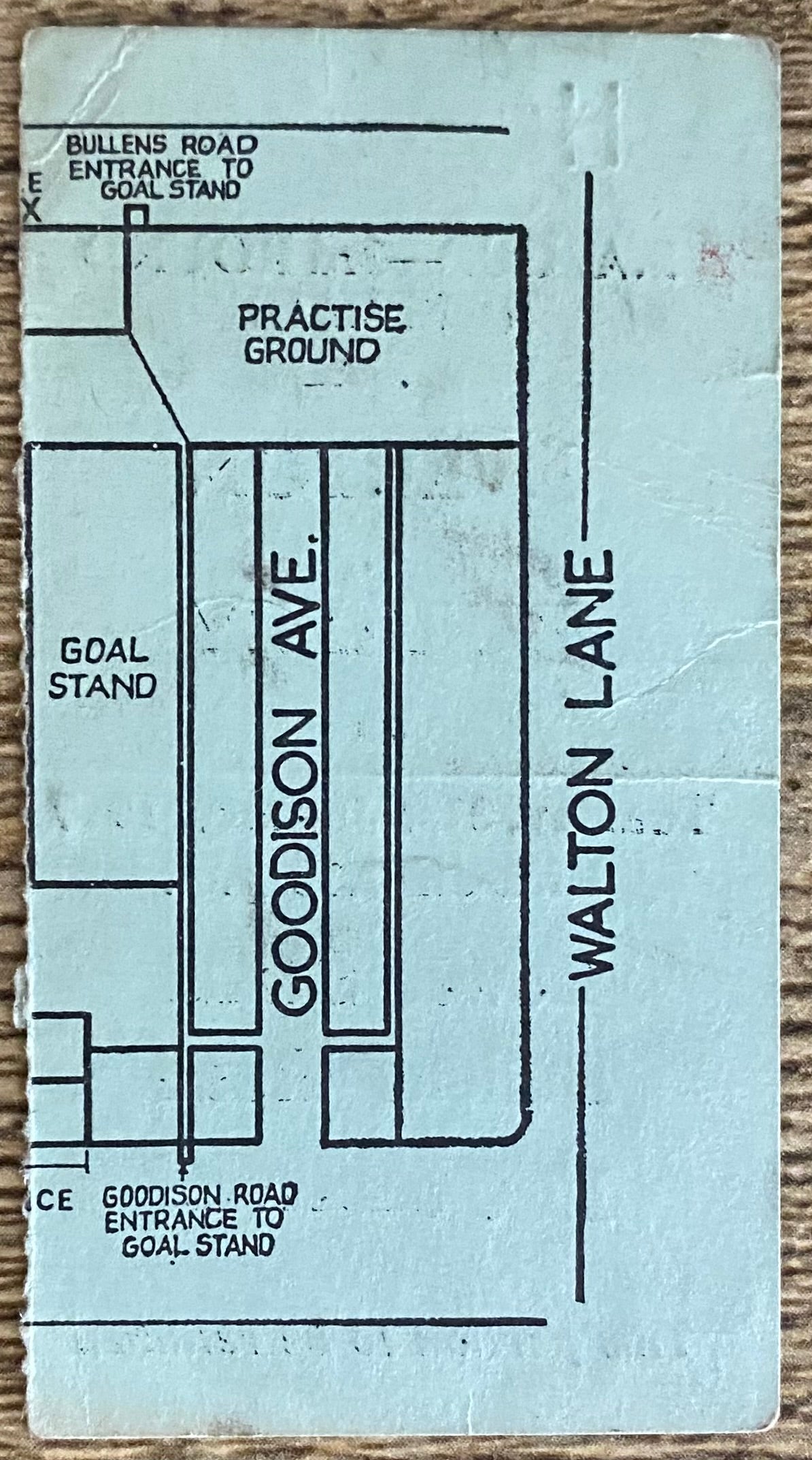 1966/67 ORIGINAL FA CUP 3RD ROUND REPLAY TICKET EVERTON V BURNLEY