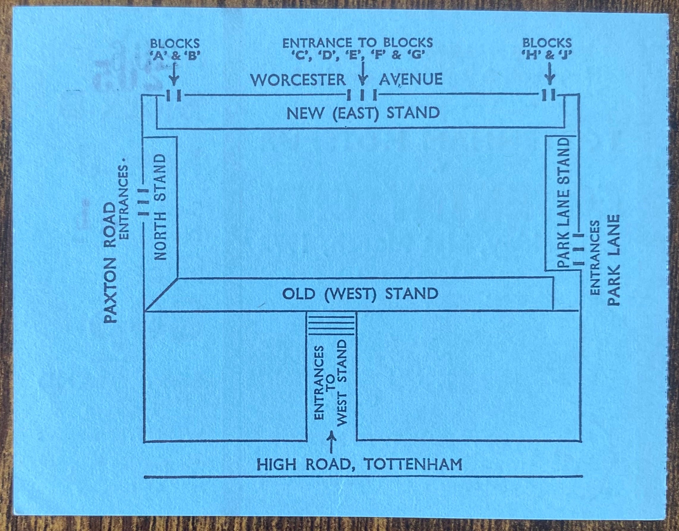 1971/72 ORIGINAL DIVISION ONE TICKET TOTTENHAM HOTSPUR V COVENTRY CITY