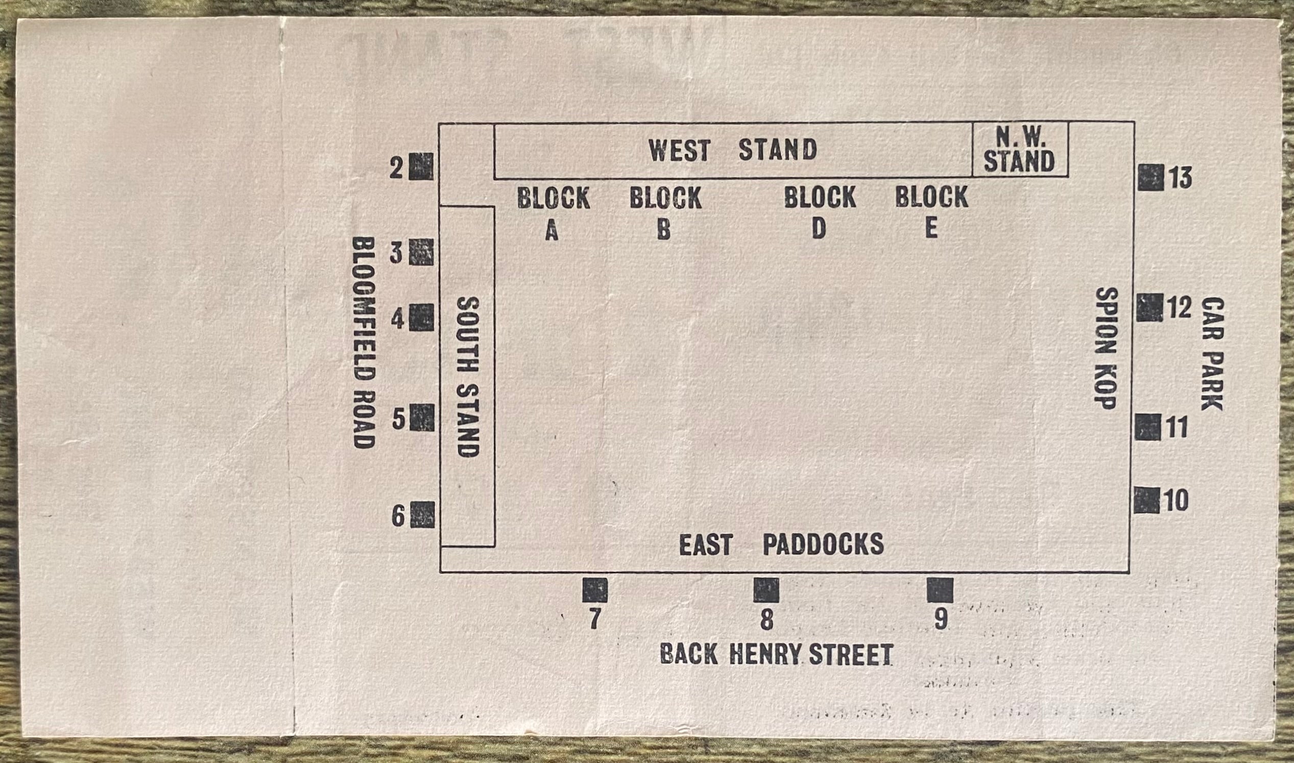 1969/70 ORIGINAL FA CUP 4TH ROUND UNUSED TICKET BLACKPOOL V MANSFIELD TOWN