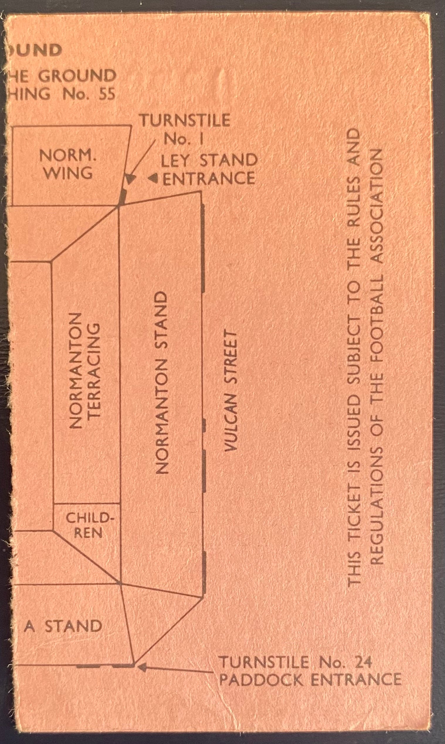 1971/72 ORIGINAL FA CUP 5TH ROUND TICKET DERBY COUNTY V ARSENAL