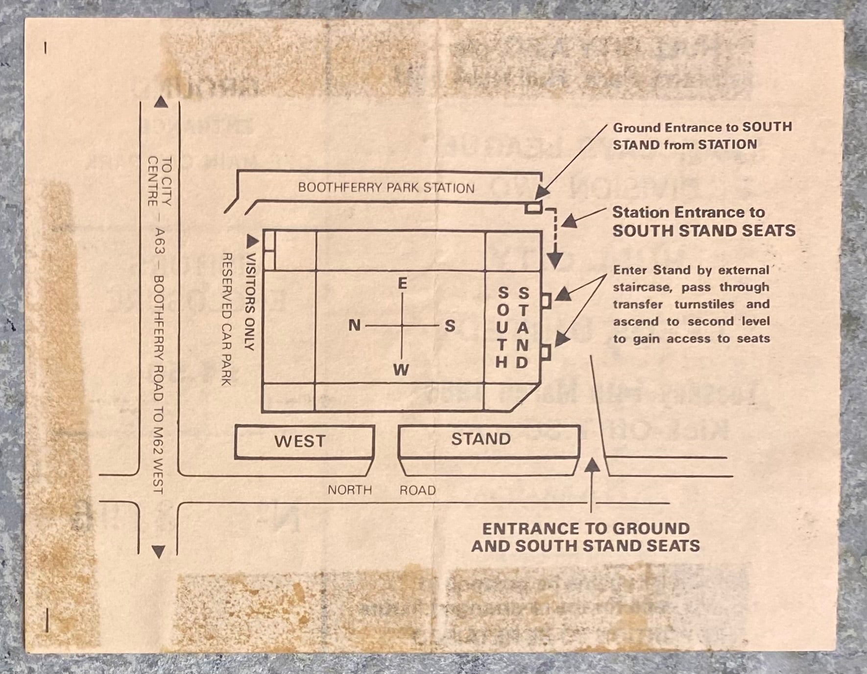 1988/89 ORIGINAL DIVISION TWO TICKET HULL CITY V LEEDS UNITED