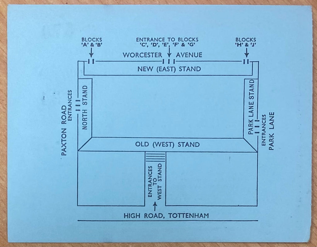 1975/76 ORIGINAL DIVISION ONE TICKET TOTTENHAM HOTSPUR V STOKE CITY