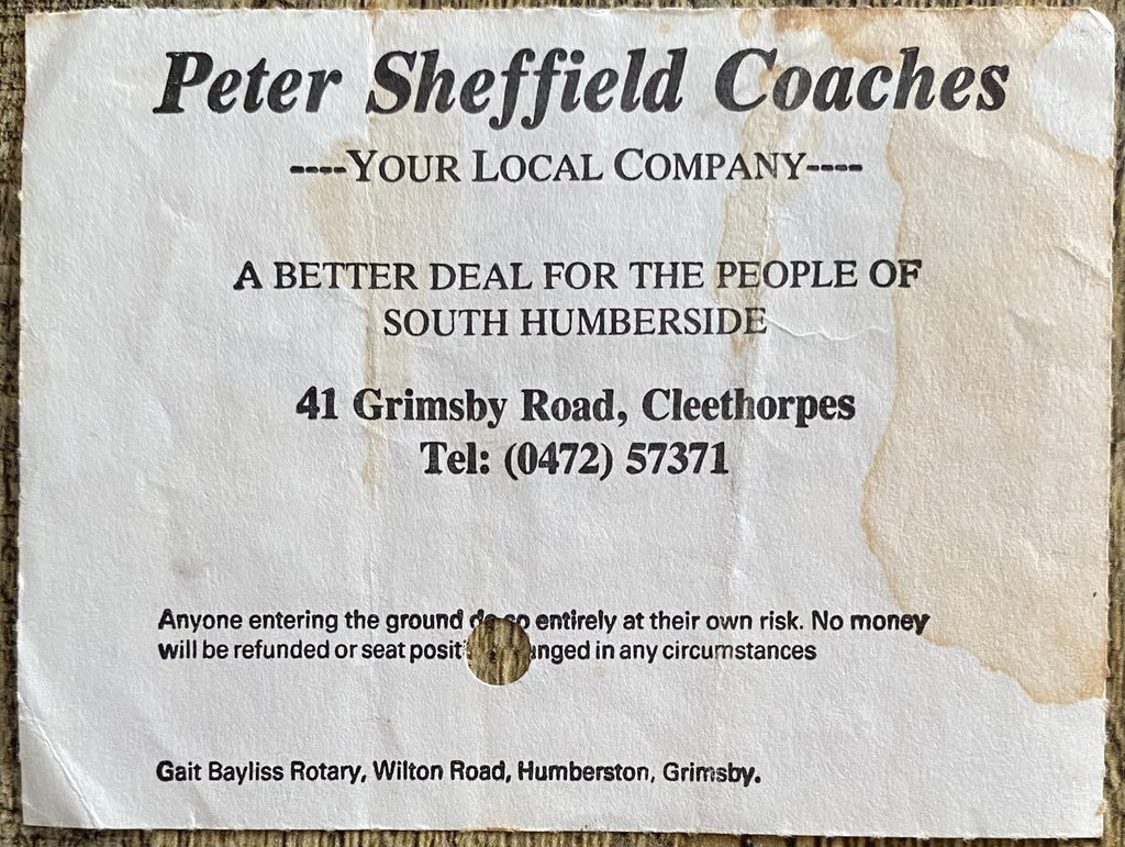 1984/85 ORIGINAL DIVISION TWO TICKET GRIMSBY TOWN V PORTSMOUTH