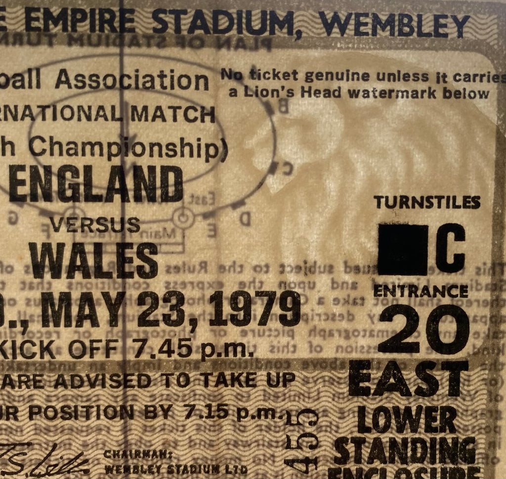 1979 ORIGINAL BRITISH HOME INTERNATIONAL CHAMPIONSHIPS TICKET ENGLAND V WALES