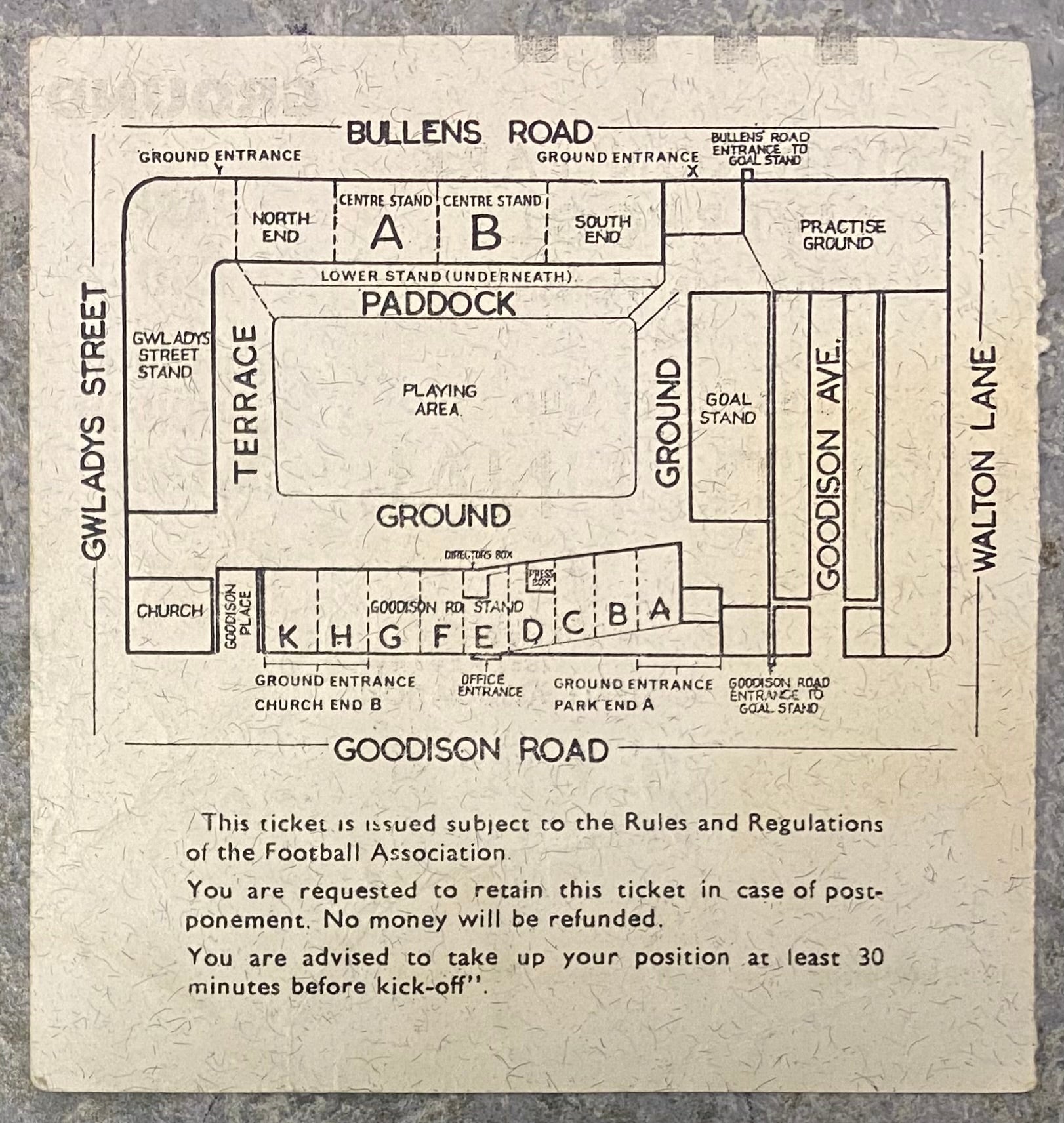 1966 ORIGINAL WORLD CUP 1ST ROUND TICKET BRAZIL V HUNGARY @ GOODISON PARK