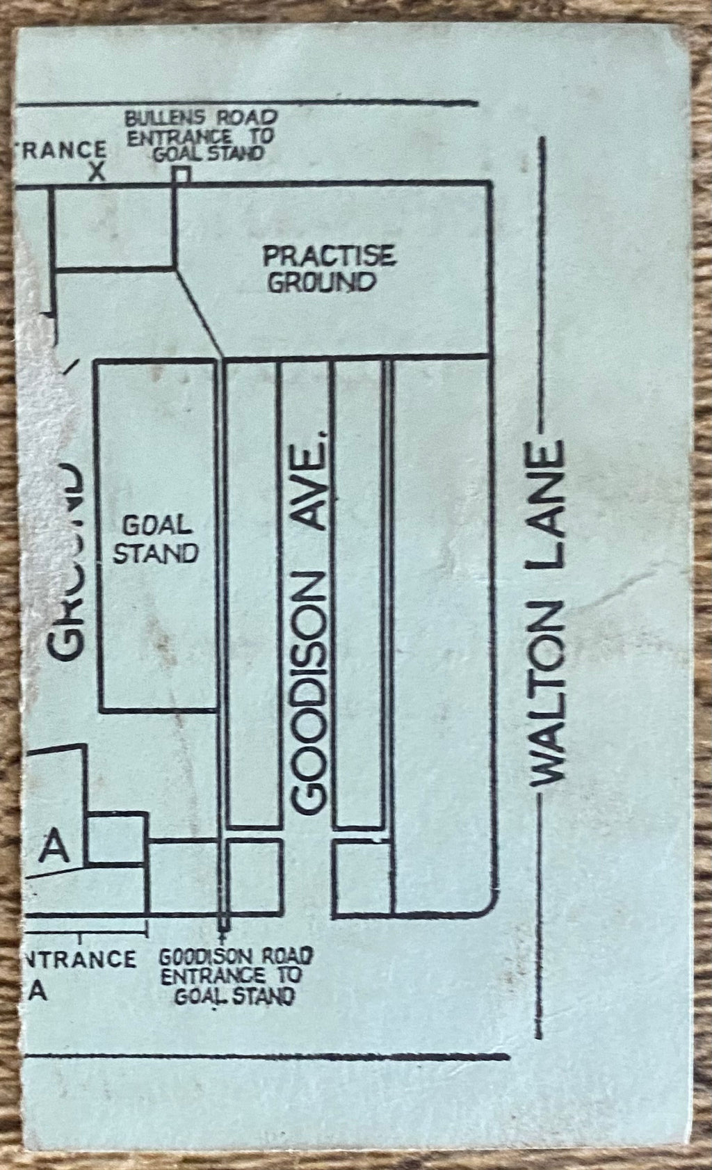 1965/66 ORIGINAL FA CUP 3RD ROUND TICKET EVERTON V SUNDERLAND