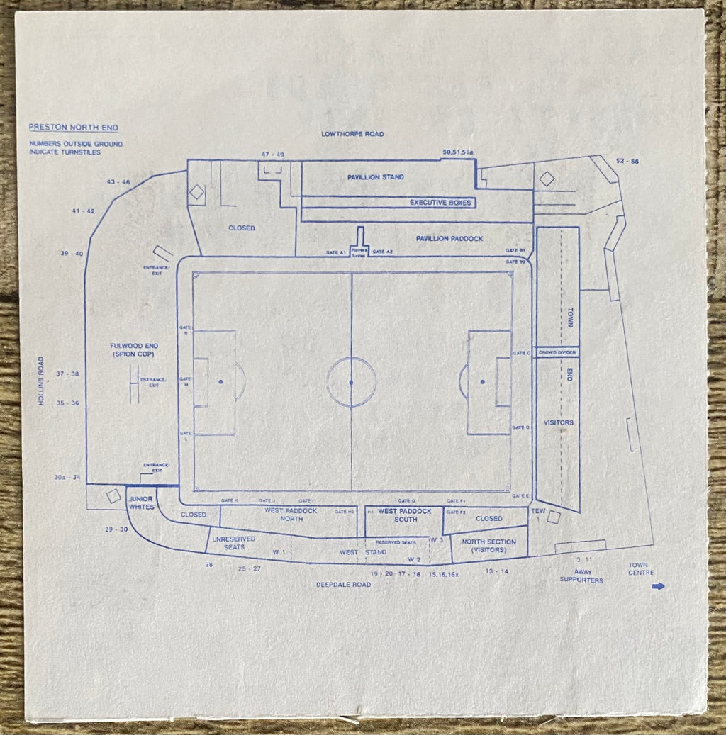 1990/91 ORIGINAL FA CUP 1ST ROUND TICKET PRESTON NORTH END V MANSFIELD TOWN