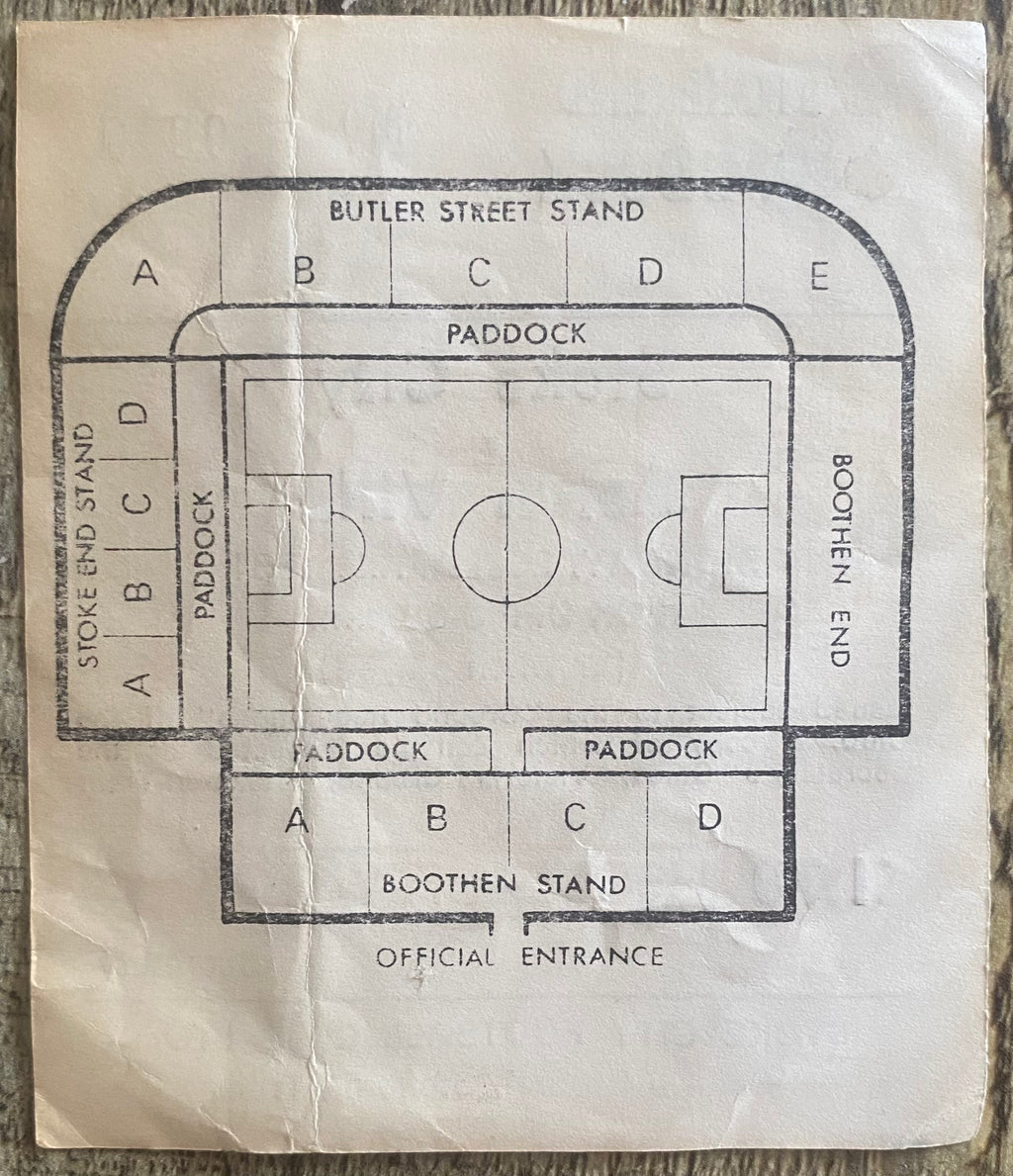 1980/81 ORIGINAL DIVISION 1 TICKET STOKE CITY V ASTON VILLA