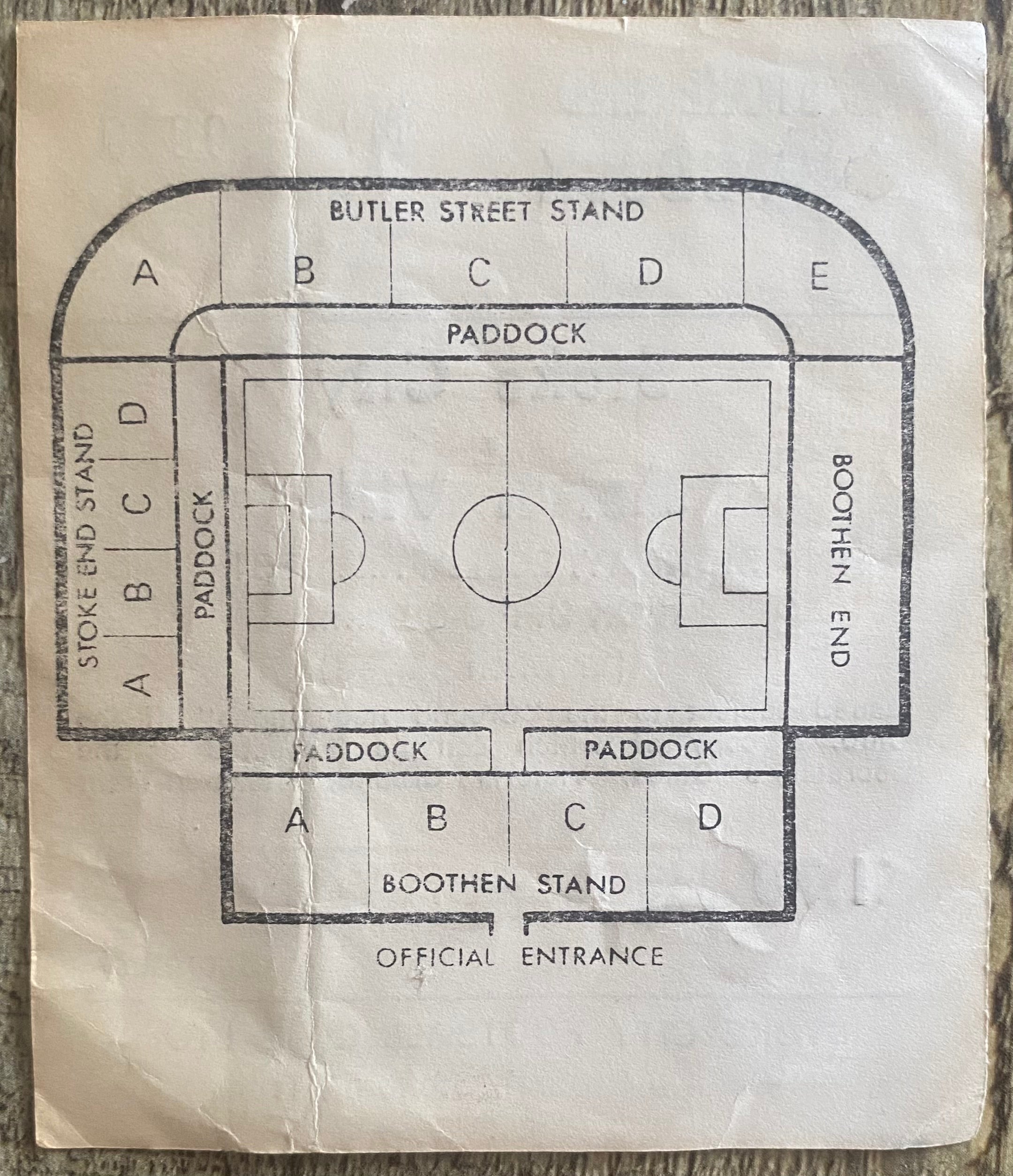 1980/81 ORIGINAL DIVISION 1 TICKET STOKE CITY V ASTON VILLA