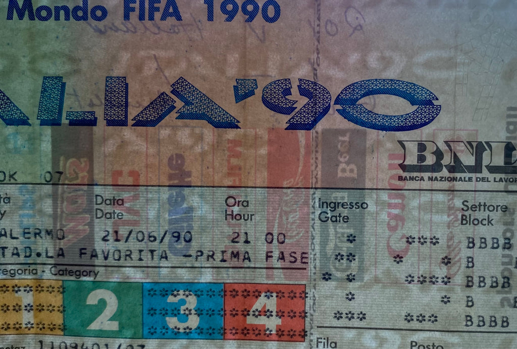 1990 ORIGINAL WORLD CUP 1ST ROUND TICKET REPUBLIC OF IRELAND V NETHERLANDS @ PALERMO