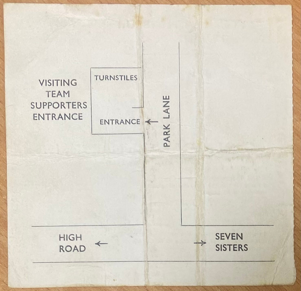 1977/78 ORIGINAL DIVISION TWO TICKET TOTTENHAM HOTSPUR V MILLWALL
