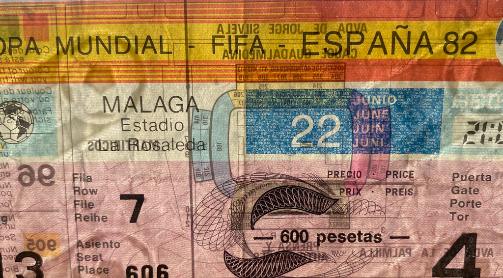 1982 ORIGINAL WORLD CUP 1ST ROUND TICKET SCOTLAND V SOVIET UNION @ MALAGA