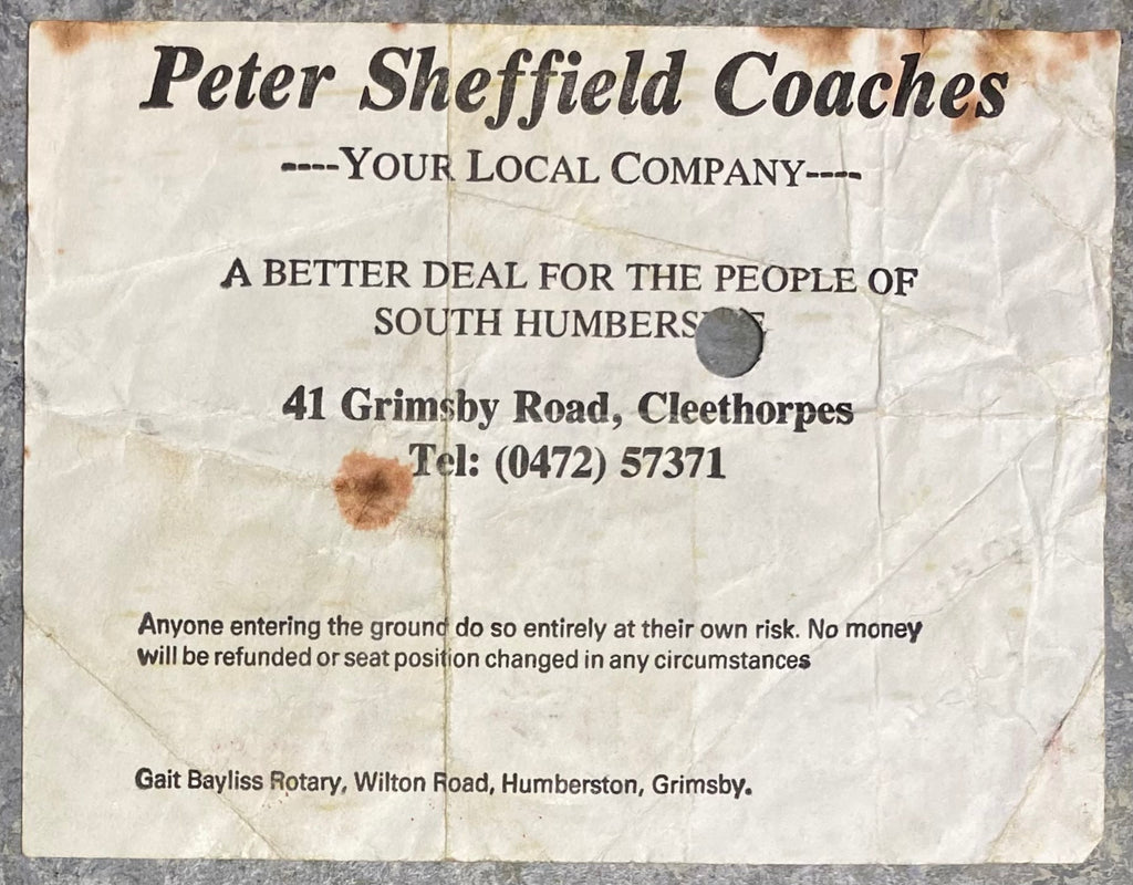 1984/85 ORIGINAL DIVISION TWO TICKET GRIMSBY TOWN V LEEDS UNITED