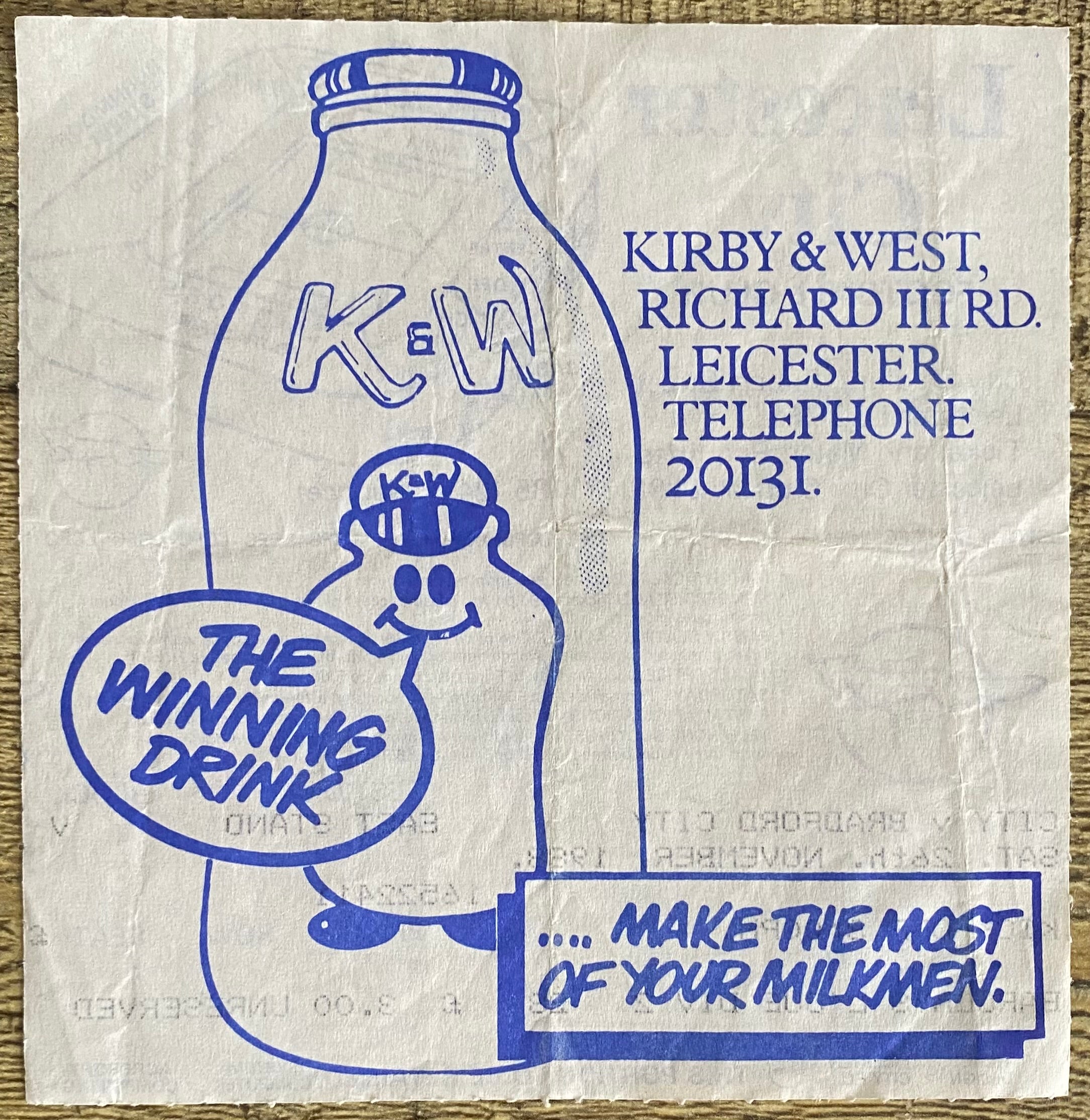 1988/89 ORIGINAL DIVISION TWO TICKET LEICESTER CITY V BRADFORD CITY