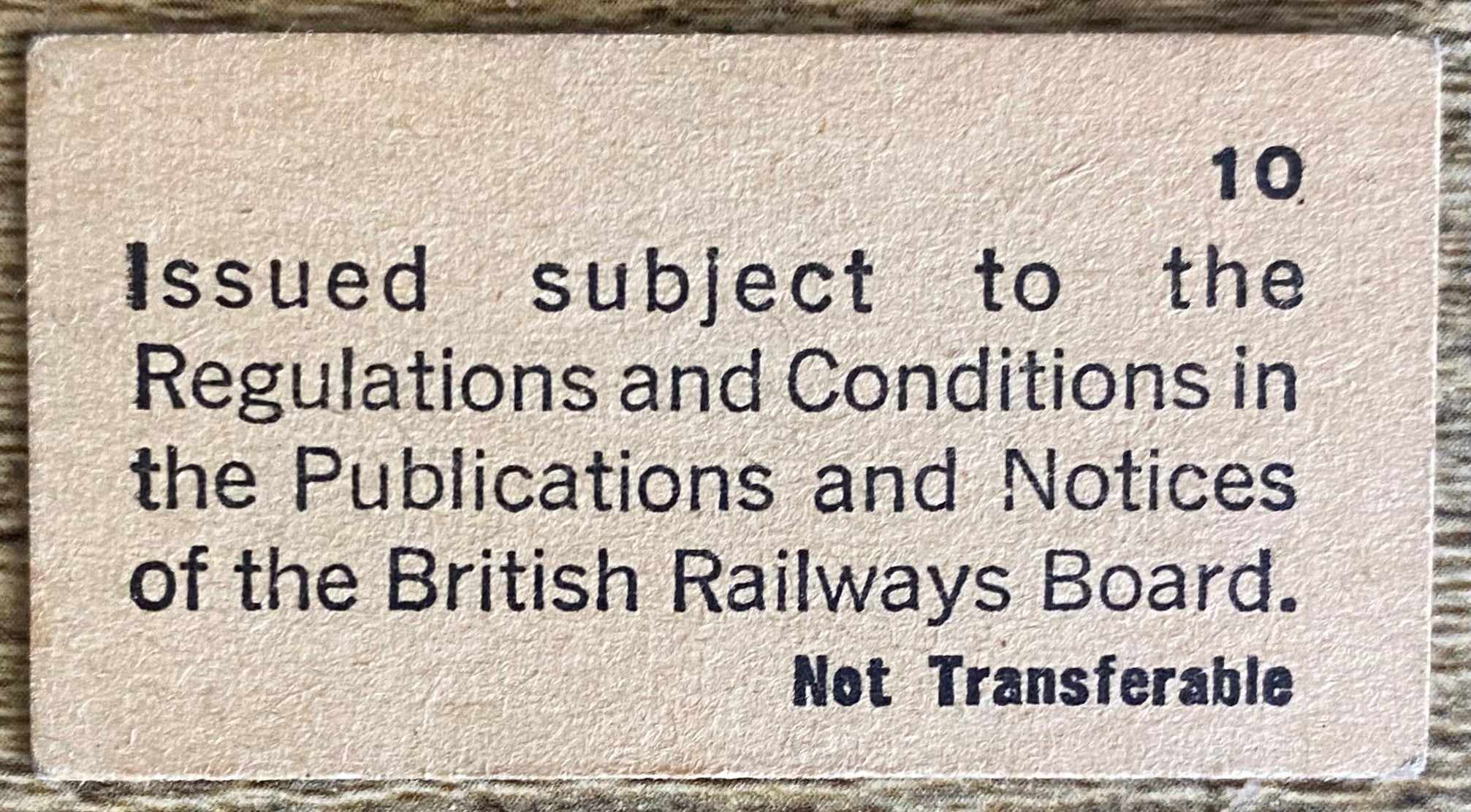 1978 ORIGINAL FOOTBALL SPECIAL BRITISH RAIL TRAIN TICKET NOTTINGHAM FOREST TRAVELLING TO OXFORD