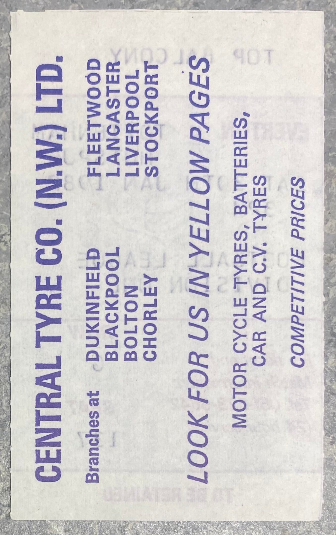 1981/82 ORIGINAL DIVISION ONE TICKET EVERTON V TOTTENHAM HOTSPUR