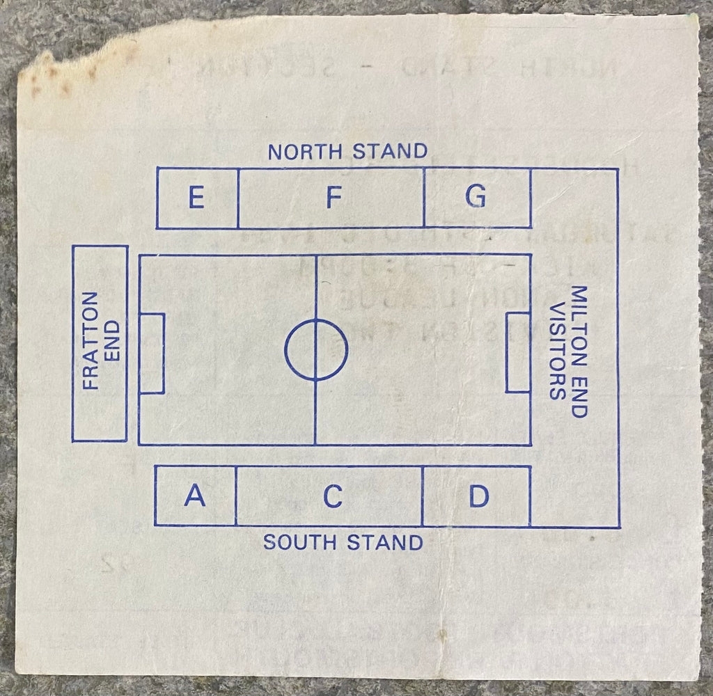 1985/86 ORIGINAL DIVISION 2 TICKET PORTSMOUTH V HUDDERSFIELD TOWN