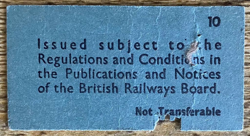 1981 ORIGINAL FOOTBALL SPECIAL BRITISH RAIL TRAIN TICKET WEST HAM UNITED TRAVELLING TO LEAGUE CUP FINAL REPLAY