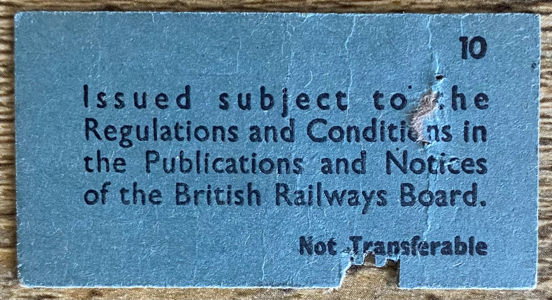 1981 ORIGINAL FOOTBALL SPECIAL BRITISH RAIL TRAIN TICKET WEST HAM UNITED TRAVELLING TO LEAGUE CUP FINAL REPLAY