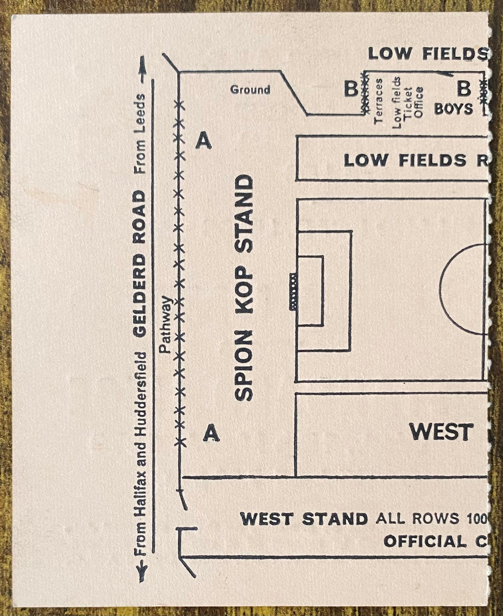1969/70 ORIGINAL EUROPEAN CUP QUARTER FINAL 2ND LEG TICKET LEEDS UNITED V STANDARD LIEGE