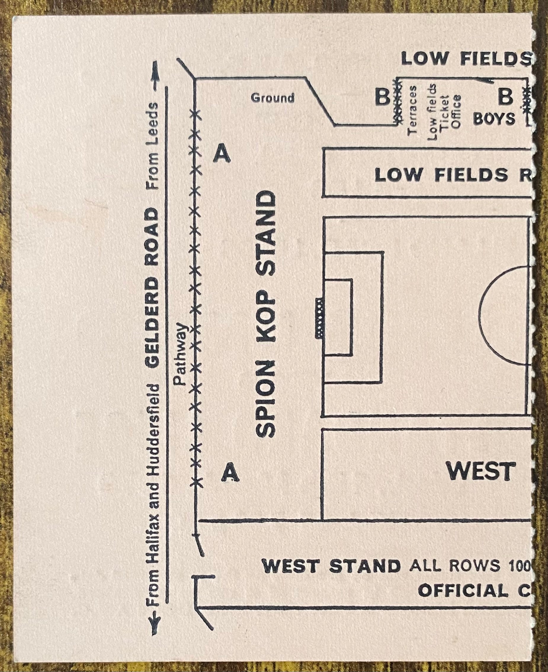1969/70 ORIGINAL EUROPEAN CUP QUARTER FINAL 2ND LEG TICKET LEEDS UNITED V STANDARD LIEGE