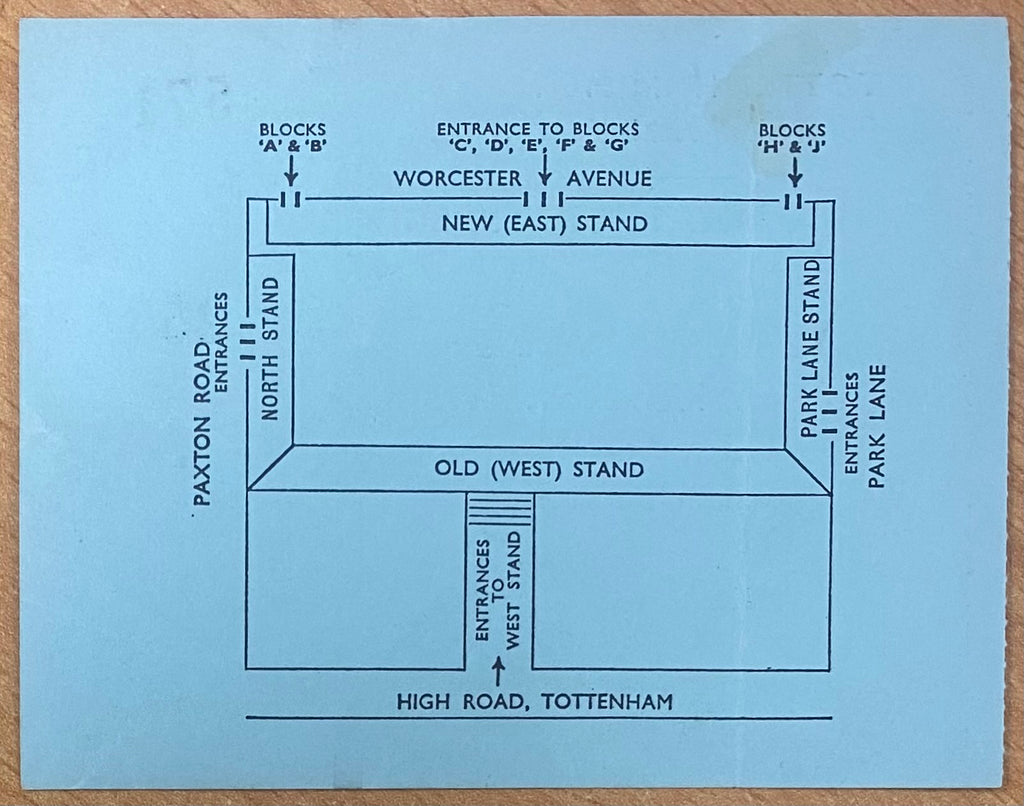 1975/76 ORIGINAL DIVISION ONE TICKET TOTTENHAM HOTSPUR V STOKE CITY
