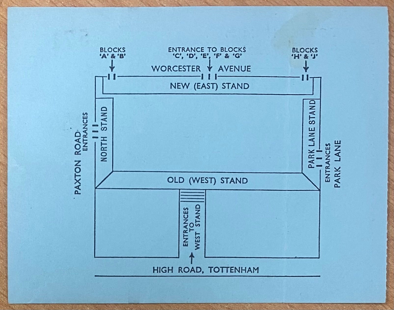 1975/76 ORIGINAL DIVISION ONE TICKET TOTTENHAM HOTSPUR V STOKE CITY